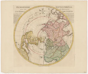 Emisfero settentrionale per vedere più distintamente le terre artiche